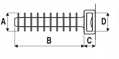 Дюбель под хомут (нейлон) - купить в каталоге Стант Креп.