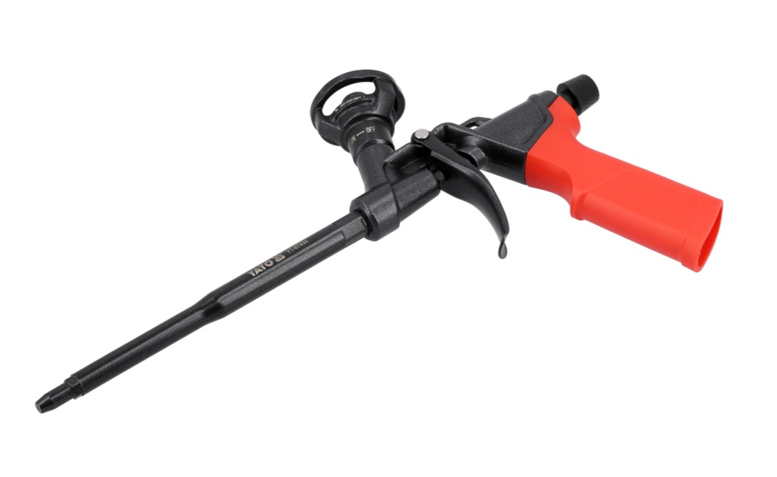 Пистолет для монтажной пены с доп. клапаном Al/PTFE YATO (YT-67434): цена в Минске - Стант Креп.