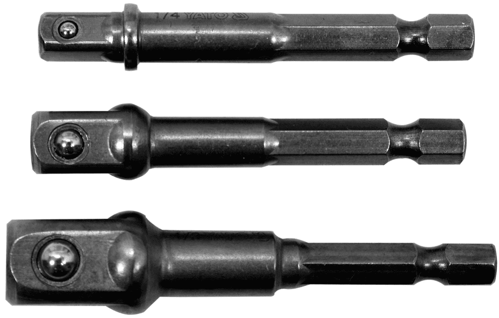 Набор адаптеров для торцевых головок 1/4"(6,3мм), 3/8"(9,5мм), 1/2"(12,7мм) YАТО (YT-04685) для шуруповерта - купить в каталоге Стант Креп.