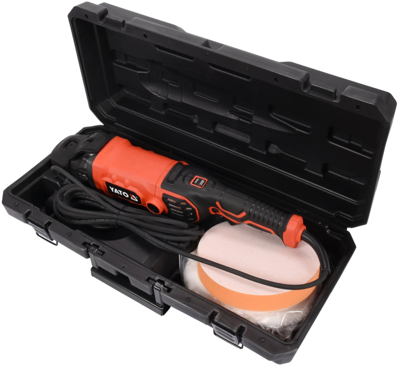 Полировальная машина с регулировкой скорости 1400W 180мм YATO (YT-82196) - купить в каталоге Стант Креп.