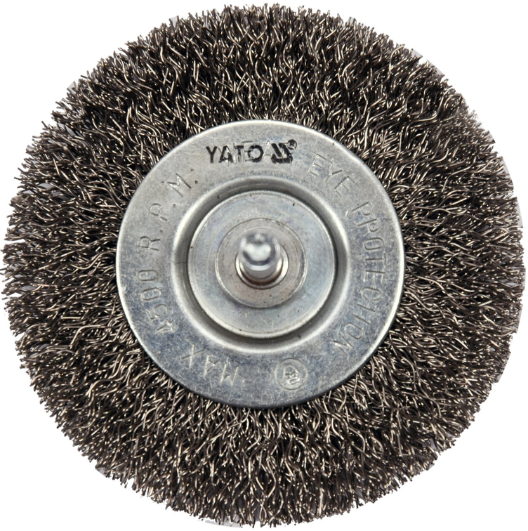 Щетка-крацовка торцевая, со стержнем INOX YАТО : цена в Минске