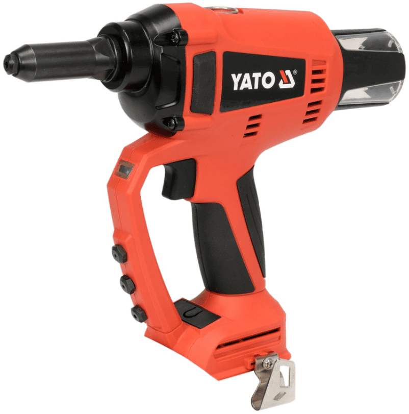 Аккумуляторный бесщеточный заклепочник 18V, 2,4-5,0мм, без АКБ, YATO (YT-82956)