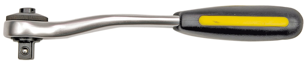 Трещотка с изогнутой  ручкой, 72 зубца, CrV, Vorel: цена в Минске - Стант Креп