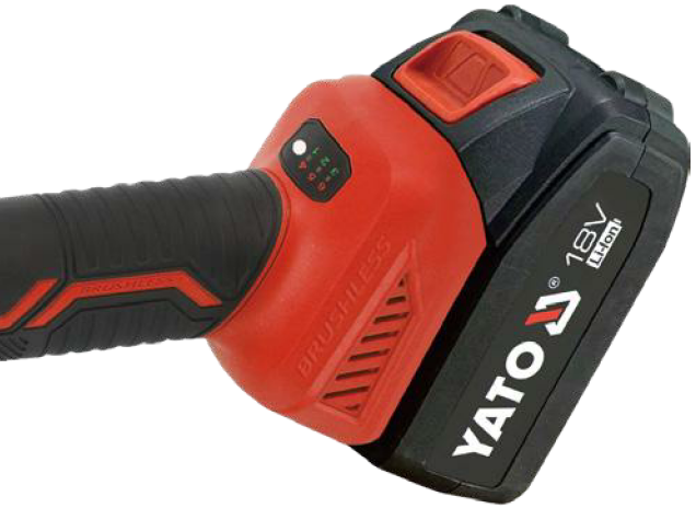 Бесщеточная аккум. углошлифовальная машина 18V, 100мм, 2х4,0Ah YATO (YT-828245) - купить в каталоге Стант Креп.