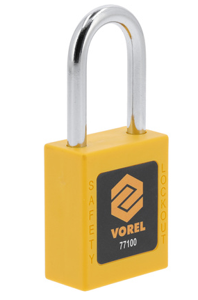 Замок навесной с нейлоновым покрытием Vorel (77100) (с длинной дужкой): цена в Минске - Стант Креп