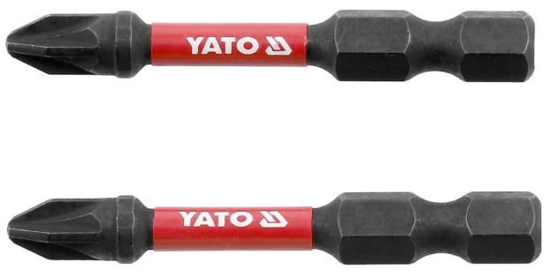 Биты ударные PZ/PH 1/4"x50мм S2 YATO/2шт