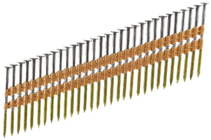 Реечные гвозди SFT по дереву 3,1х90, тип D21, ершёные, неоцинк(2000шт)