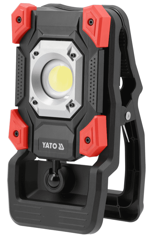 Портативный LED прожектор с зажимом 20W, 2000 Lm, YАТО (YT-818216) - купить в каталоге Стант Креп.