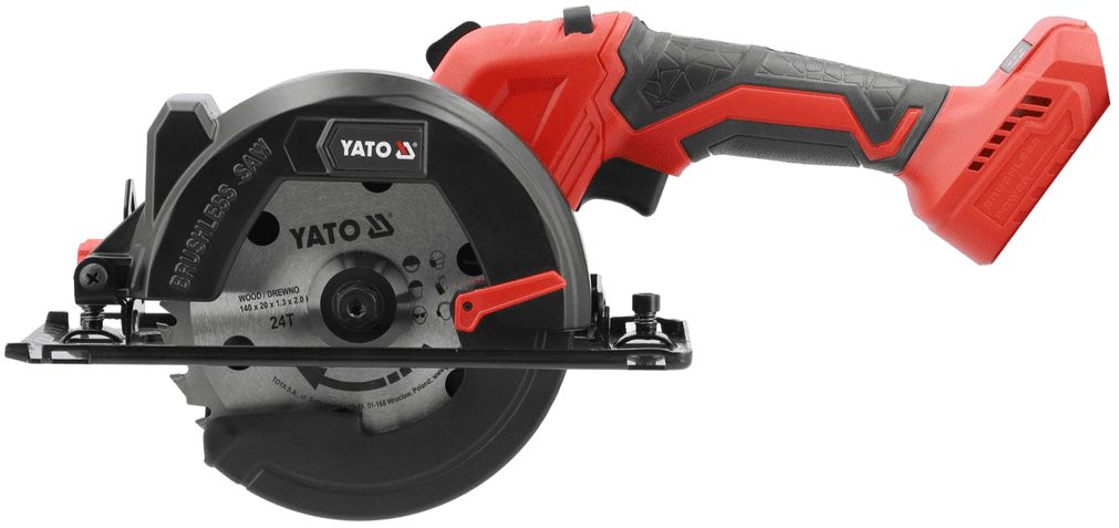 Аккумуляторная циркулярная пила 18V, 140мм, без АКБ, YATO (YT-828118) - купить в каталоге Стант Креп.