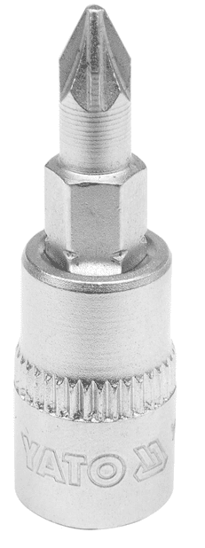 Головка торцевая для бит 3/8", PH/PZ, L50мм, YATO