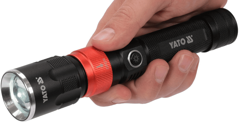 Светодиодный фонарь LED 3в1, 3.7V, 380 Lm, 2.2Ah, YАТО (YT-08521) - купить в каталоге Стант Креп.