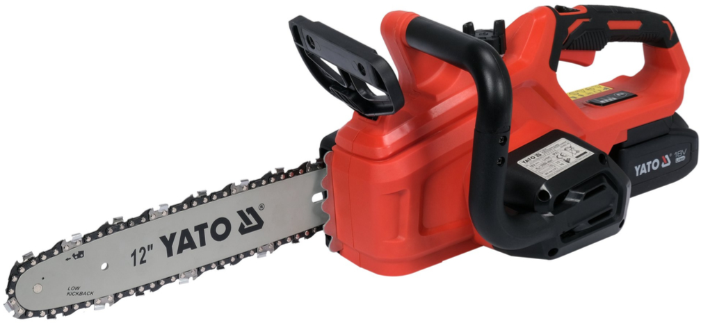 Цепная пила аккумуляторная 18V,12'', 4Ah YATO (YT-828137)