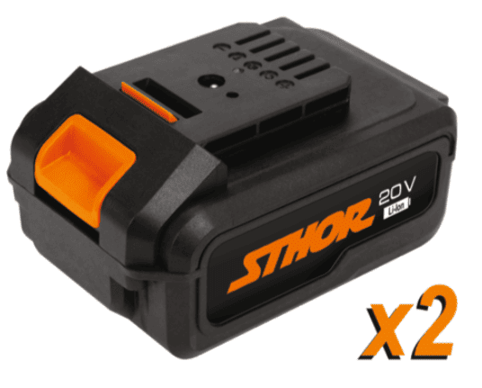 Аккумуляторный шуруповерт 20V, 26Nm, 2х2,0Ah, Sthor (78082) - купить в каталоге Стант Креп.