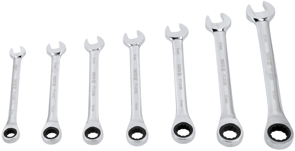 Набор ключей комбинированных с трещоткой 7пр YATO (YT-0208): цена в Минске - Стант Креп