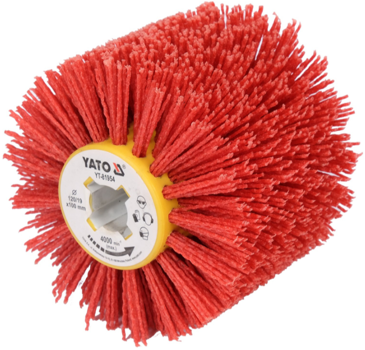 Щётка нейлоновая 120х100х19мм для сатинатора YATO (YT-81954)