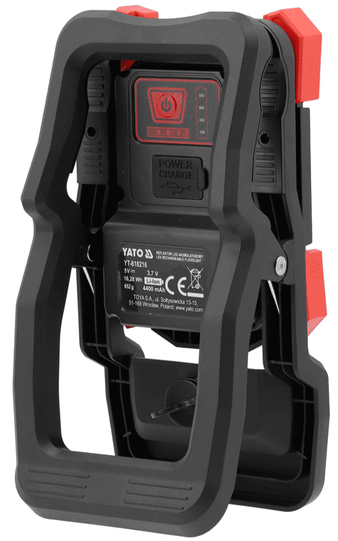 Портативный LED прожектор с зажимом 20W, 2000 Lm, YАТО (YT-818216) - купить в каталоге Стант Креп.