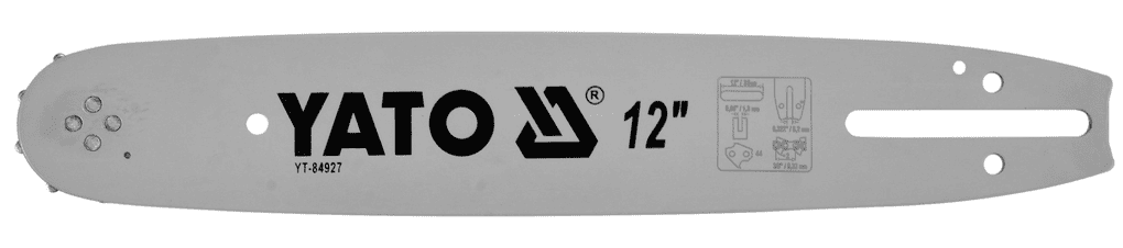 Направляющая шина для цепи 3/8" /44.0,05", 12" Р, YATO (YT-84927)