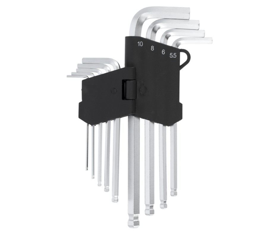 Набор шестигранников 9шт. 2-10мм CrV Vorel (56477): цена в Минске - Стант Креп