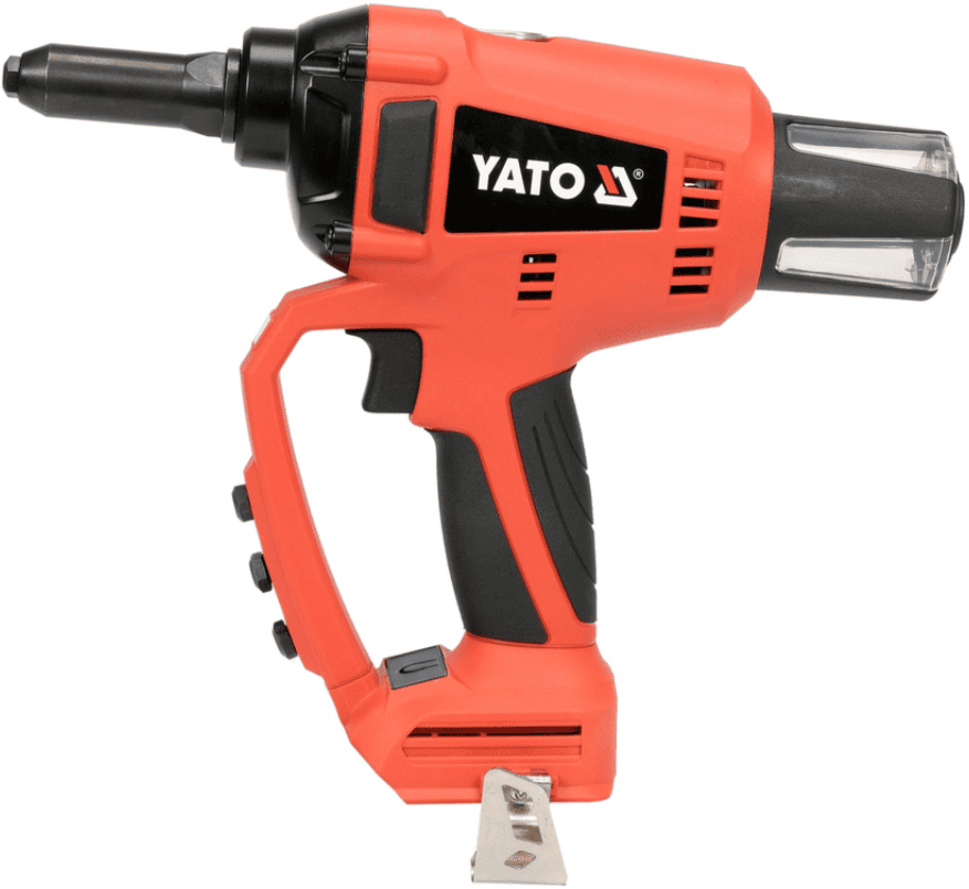 Аккумуляторный бесщеточный заклепочник 18V, 2,4-5,0мм, без АКБ, YATO (YT-82956) - купить в каталоге Стант Креп.