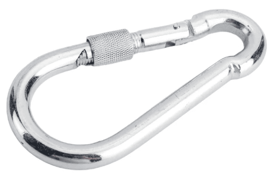 Карабин с фиксатором нерж. А2-70, DIN 5299D