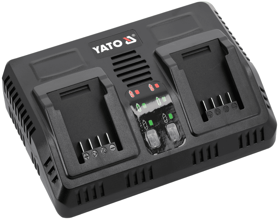 Двойное зарядное устройство 18V, 2.4 A, YATO (YT-828499) - купить в каталоге Стант Креп.