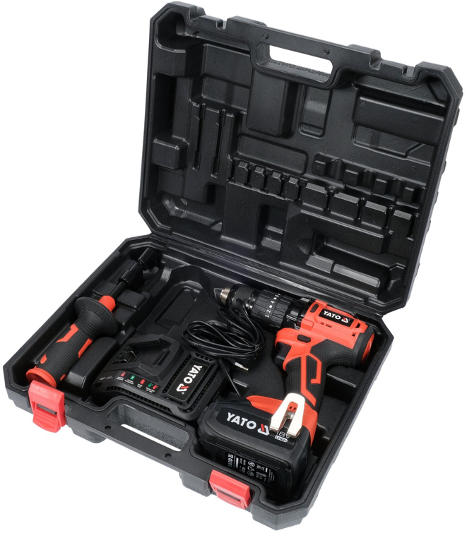 Беcщеточная ударная дрель-шуруповерт YATO, 18V, 75NM, 3,0Ah (YT-82790) - купить в каталоге Стант Креп.