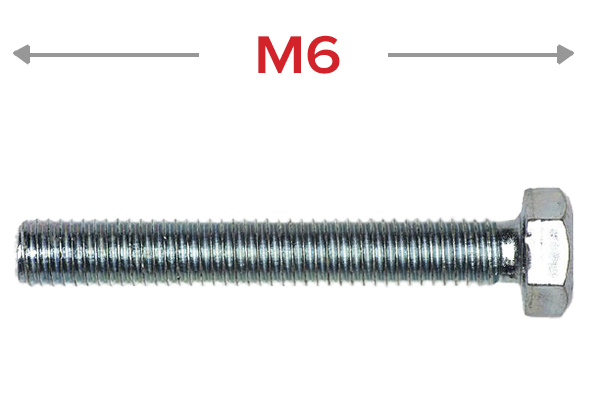 Болт шестигранный  М6