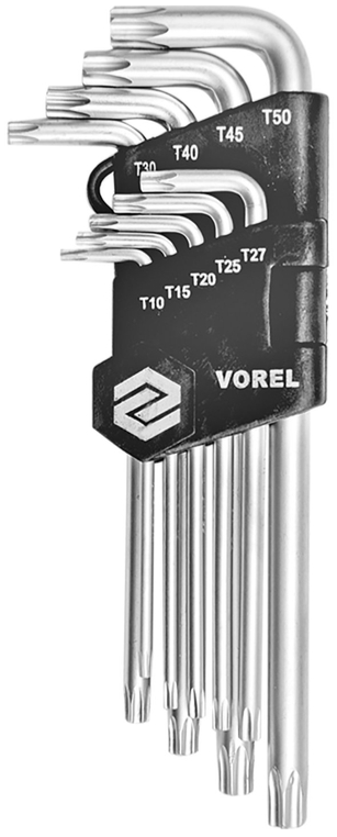 Набор TORX SECURITY T10-T50, CR-V, (9шт) Vorel (56478)