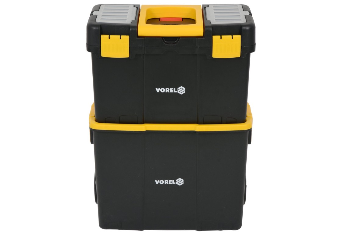 Набор ящиков для инструм. 2-сегментный на колесах Vorel (78731): цена в Минске - Стант Креп