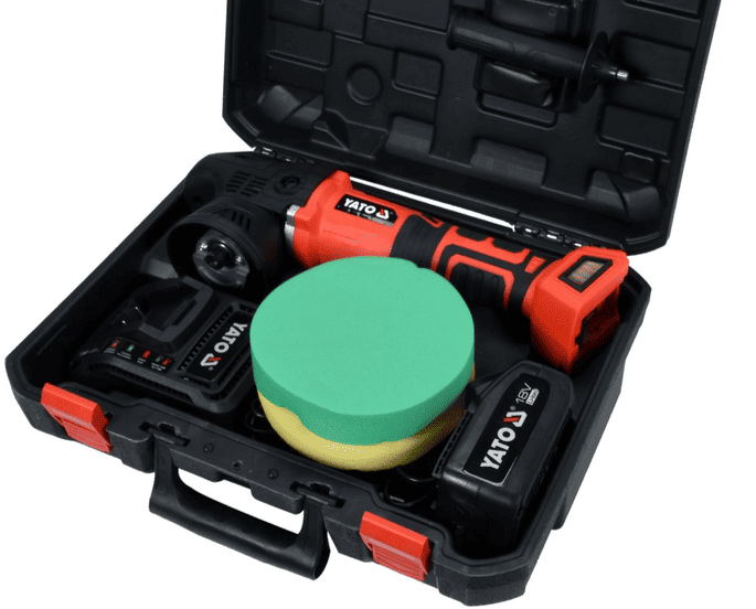 Бесщеточная эксцентриковая шлифмашина 18V, 150мм, 3,0Ah, YATO (YT-82920) - купить в каталоге Стант Креп.