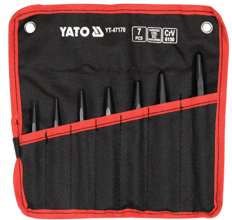 Набор разметочных кернеров 7 пр, CrV, YATO (YT-47170): цена в Минске - Стант Креп.