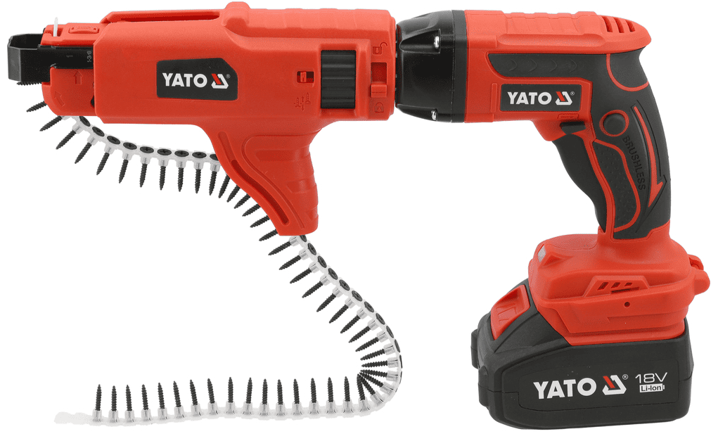 Аккумуляторный ленточный шуруповерт 18V, 4.0Аh, YАТО (YT-82075) - купить в каталоге Стант Креп.