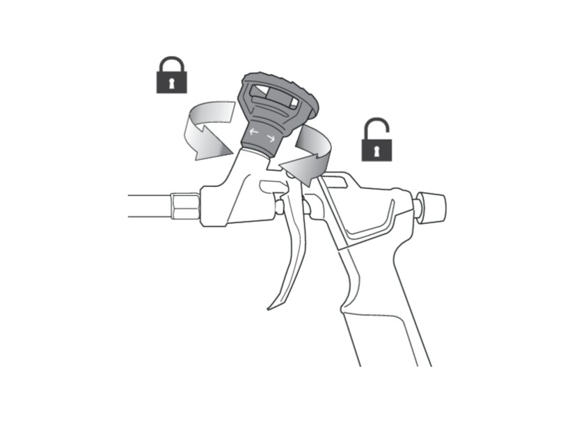 Пистолет для монтажной пены с доп. клапаном Al/PTFE YATO (YT-67434): цена в Минске - Стант Креп.